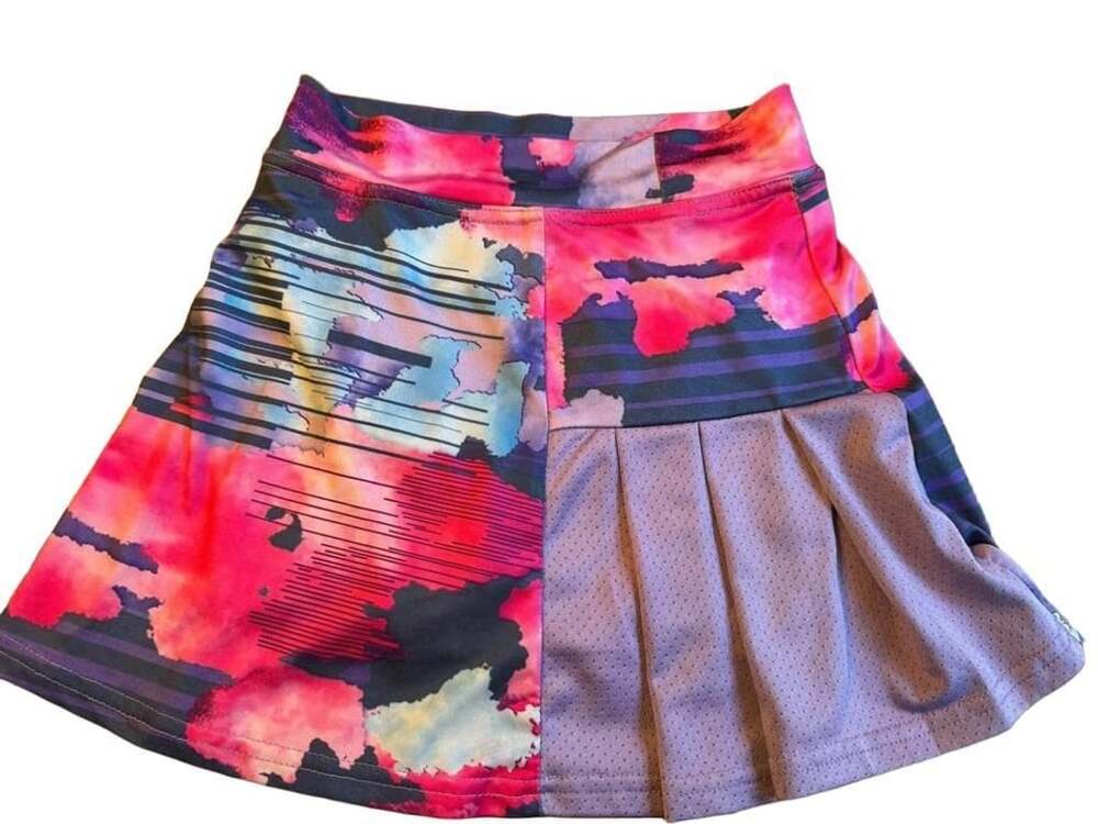 Arshiner Skort Size 120 Pink Purple Abstract Athletic